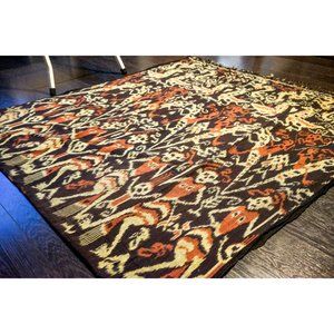 Hand Loomed Artisian Ikat Tapestry - 90" x 43"